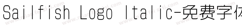 Sailfish Logo Italic字体转换